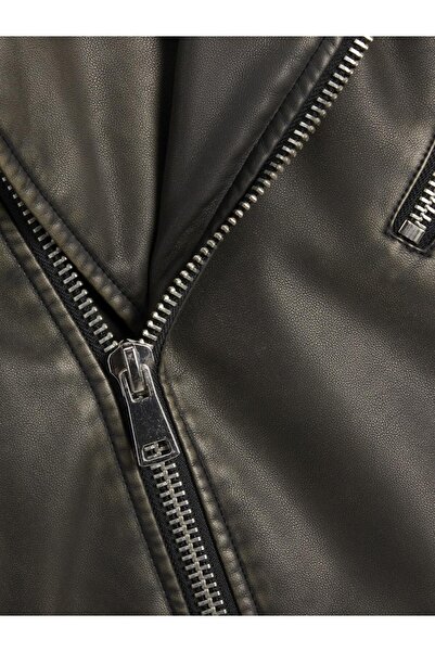 Jack & Jones Black Men's Leather Jacket 12267070