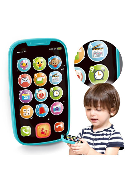 Picodino Interactive Toy for Babies, First Smartphone, HOLA TOYS, Blue