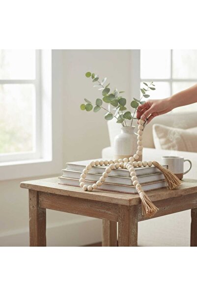 Casco خرزة ديكور خشبية بلمسة طبيعية