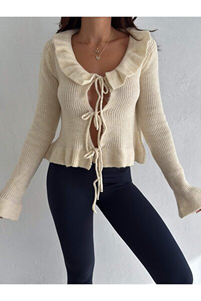 UNBOX Softly Tied Sweater - Offwhite