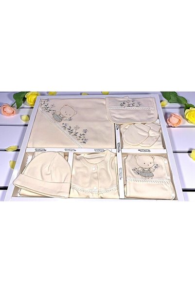 MİLAYS LİFE HOME COLLECTİON 0-3 AY KIZ BEBEK ÇİÇEKÇİ KIZ NAKIŞLI ORGANİK PAMUK 10 LU PREMİUM SET
