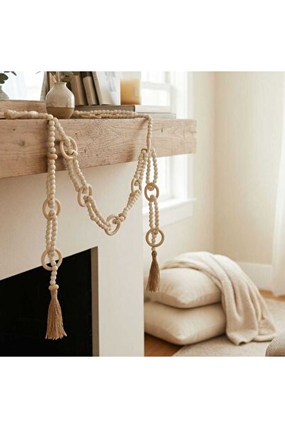 Casco خرزة ديكور خشبية بلمسة طبيعية