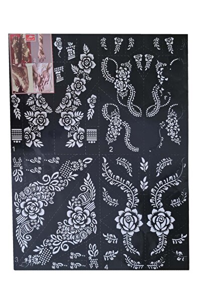 Sama Henna Designs Large Size Mould Stickers for Hand and Feet