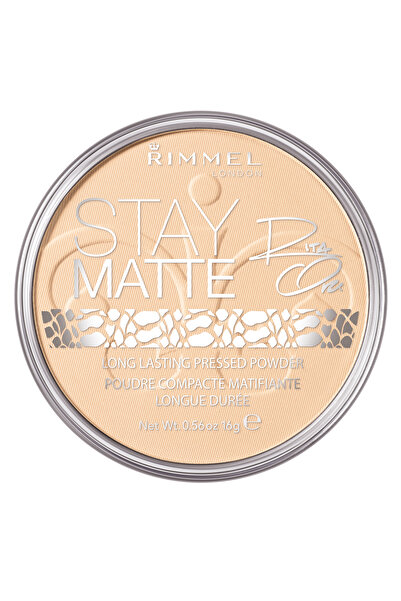 Rimmel Compact powder Stay Matte Pressed Gray Collection 001 Transparent, 14 g