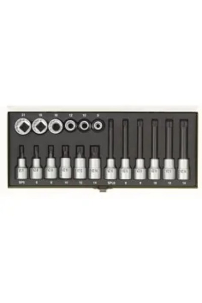 JollyMag Tool Set with Bits and Sockets, Proxxon 23070, 1/4", 39 pieces