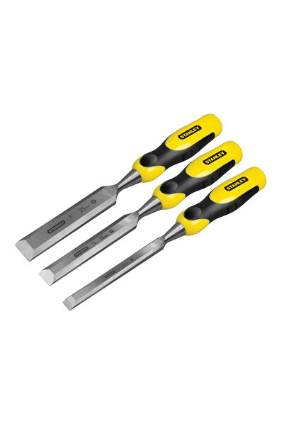 Stanley 2-16-883, Set of 3 DynaGrip Chisels for Wood, 12/18/25 mm