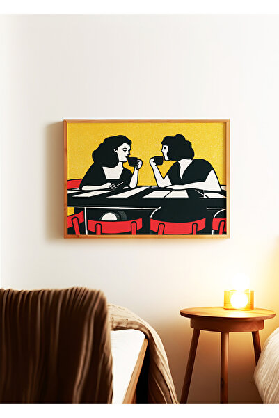 ARTHOUSECOLLECTIVE Coffee Talk – Imprimare poster pentru cafenele/băi – Poste...