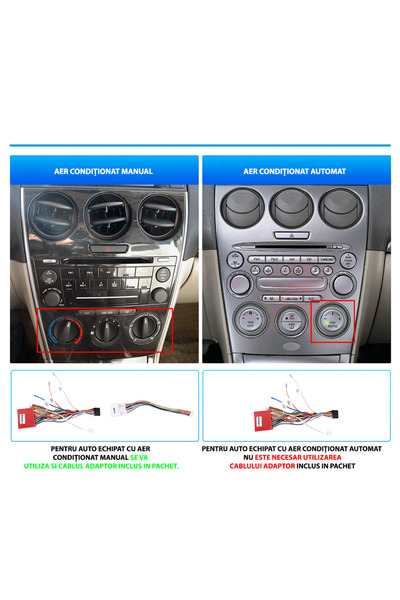MaxTech Navigatie Mazda 6 (2002-2008) dedicata, 6 GB Ram 128 GB Rom OctaCore, Carplay & Android auto
