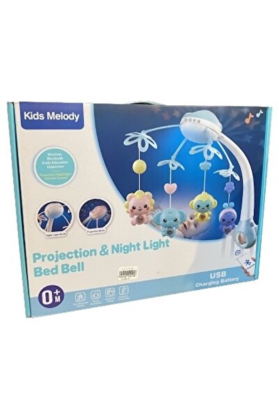 KAKİ Bedside bell toy with night light, the night light is a fun and safe toy...