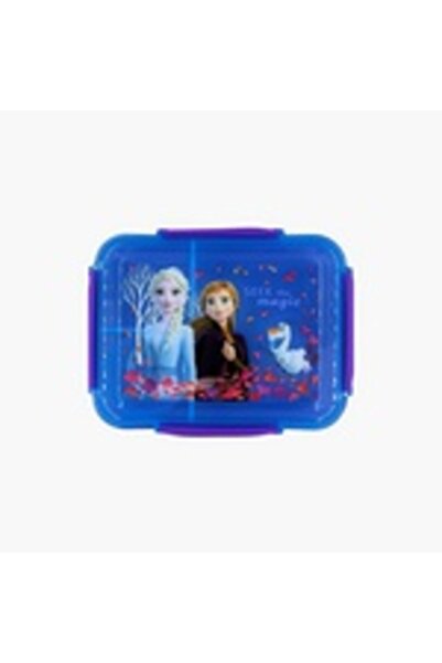 TINY WHEEL Disney Elsa and Anna Lunch Box with Sauce Cup - Blue