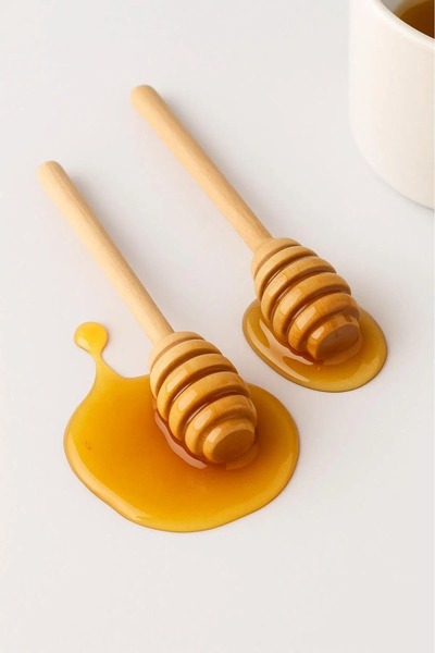 EcoVibe 2 Wooden Honey Spoons
