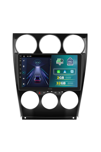 MaxTech Navigatie Mazda 6 (2002-2008) dedicata, 2 GB Ram 32 GB Rom, Carplay & Android auto, Ecran 9”
