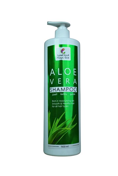 Magic Glow Aloe Vera Shampoo, Moisturizing Formula for All Hair Types, 1100 ml