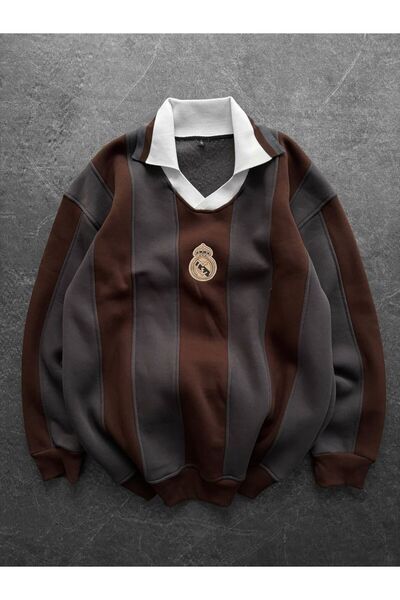 KUN SPORTSWEAR KRUVAZE YAKA PREMİUM СВІТШОТ ОВЕРСАЙЗ УНІСЕКС