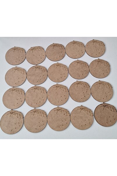 Ebrulisler 20 Pieces Orange Activity School Course Activity Kindergarten Nursery Wooden Painting Set