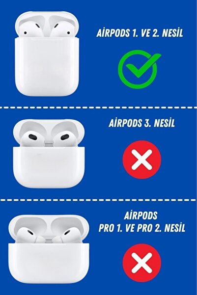 HYPERSOFT Airpods 1-2.Nesil Uyumlu Desenli Figürlü Kulaklık Kılıfı