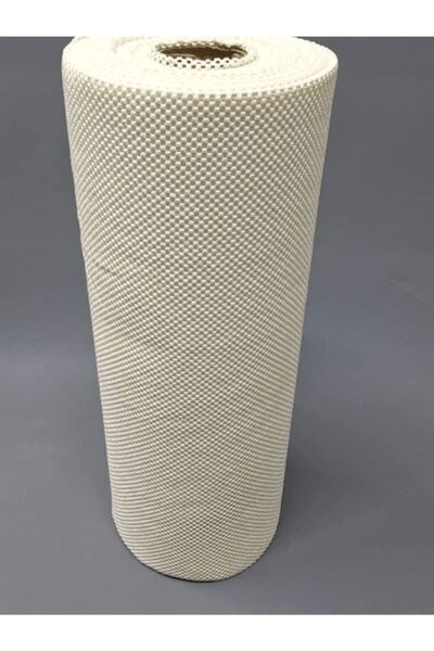 Raakmadezanmir (1 Adet) Beyaz KALIN Orta Boy Halı Kaydırmaz Kaymaz Örtü (60X100)