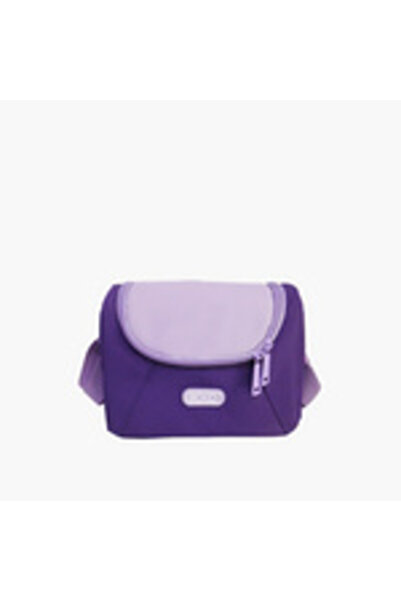 Roco Plain Lunch Bag with Adjustable Strap and Zipper Closure from