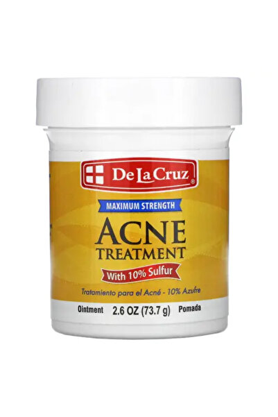 De La Cruz Cream for Face and Body for Acne-Prone Skin 10% Sulfur 73.7g