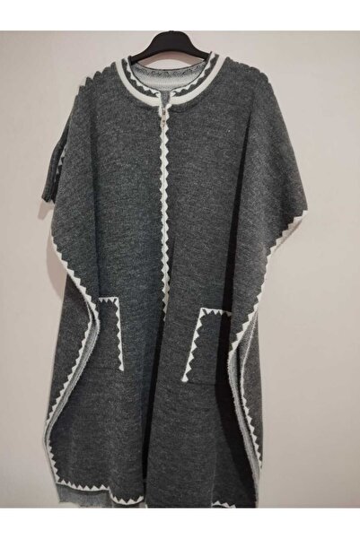 anne moda ankara Superior Quality, Very Large Size, Soft Coat Model Knitwear Poncho