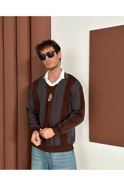 KUN SPORTSWEAR KRUVAZE YAKA PREMİUM СВІТШОТ ОВЕРСАЙЗ УНІСЕКС