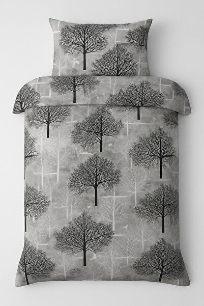 Budi One Hundred Percent Cotton Quilted Fiber Filled Single Pique Tree Pattern