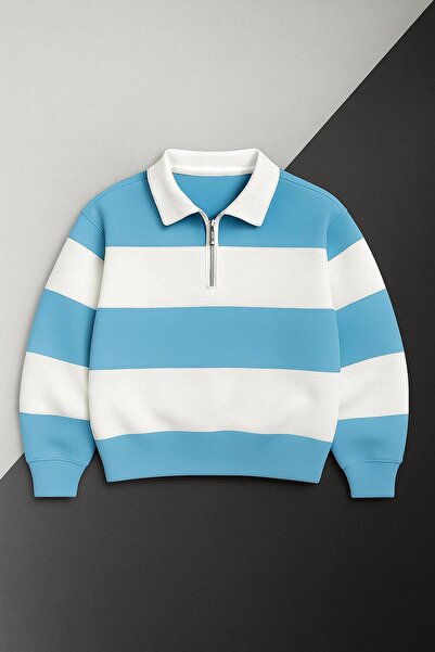 Combineman35 3-нитковий світшот з поло-комірцем і напівзастібкою