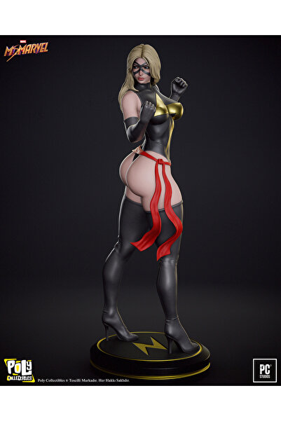 Poly Collectibles Ms. Marvel – Premium Koleksiyon Figürü | 30 Cm