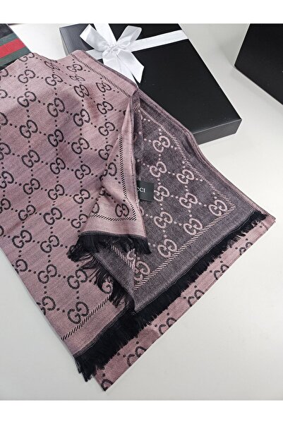 Miorel Scarfs G Desen Kaşmir İpek Şal Çift Taraflı Silk Cashmere Shawl