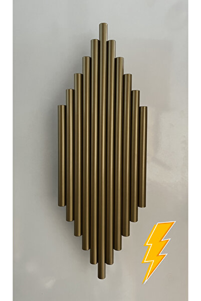 gaziantepavize Elektrikli Taç Mahal Eskitme Metal Dekoratif Günışığı Ledli Duvar Aplik - Led Dahil (PİLLİ DEĞİLDİR)