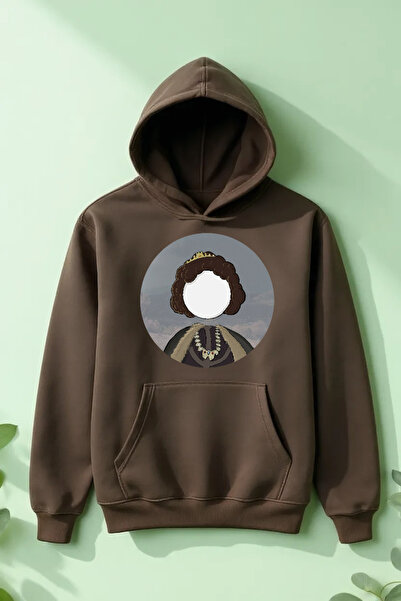 Vordevia Hanorac Prince cu imprimeu din bumbac cu supradimensionat fire O