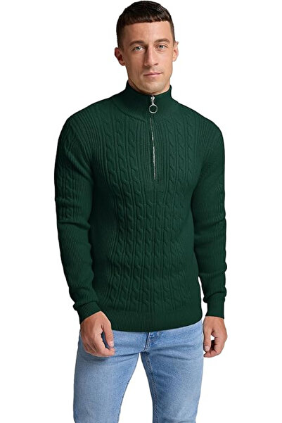 OEM Men's casual long-sleeved sweater M Green