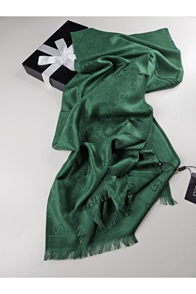 Miorel Scarfs G Desen Kaşmir İpek Şal Çift Taraflı Silk Cashmere Shawl