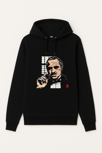 MODA Godfather Baba με τύπωμα Φούτερ με κουκούλα για ενήλικες με κουκούλα
