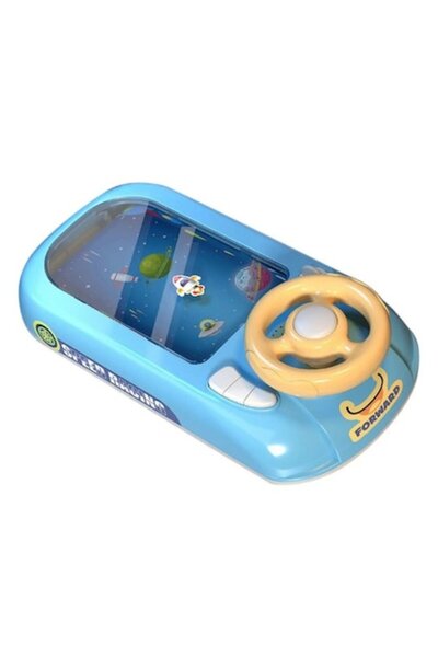 dalimag Jucărie interactivă de rachetă spațială pentru copii cu volan, albastră