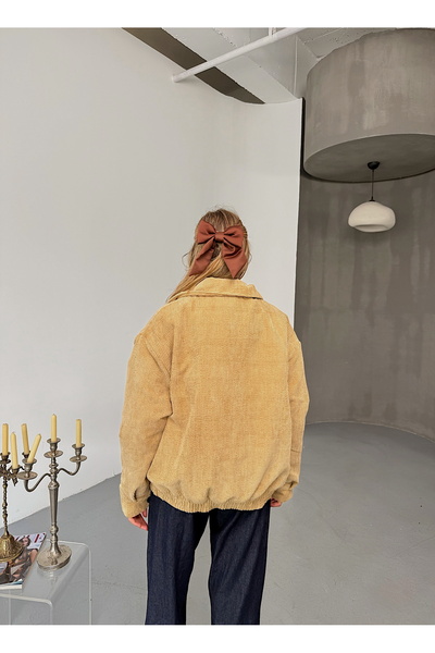 gentofSKY Oversize Quilted Padded Velvet Jacket/Coat - Streetwear