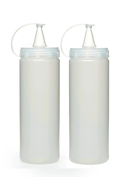 Ferzin زجاجتان من الصلصة والزيت والكاتشب والمايونيز نوع الضغط 700 مل