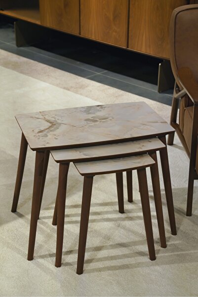 AYGE İstanbul Mola Serisi 3lü Zigon Sehpa %100 MDF