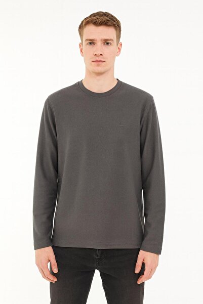 CLASSİCS MEN Men's Oversize Long Sleeve Crew Neck Sweatshirt-7142