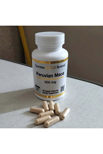 California Gold Nutrition Peruvian Maca 500 mg 90 kapsül
