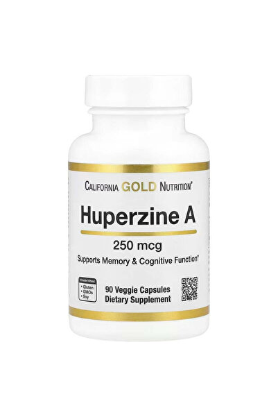 California Gold Nutrition Huperzine A Memory & Cognitive 250 mcg 90 Veggie Caps