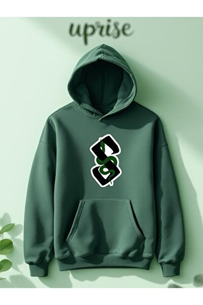 Vordevia Slytherin Baskılı Pamuklu 3 İplik Oversize Sweatshirt