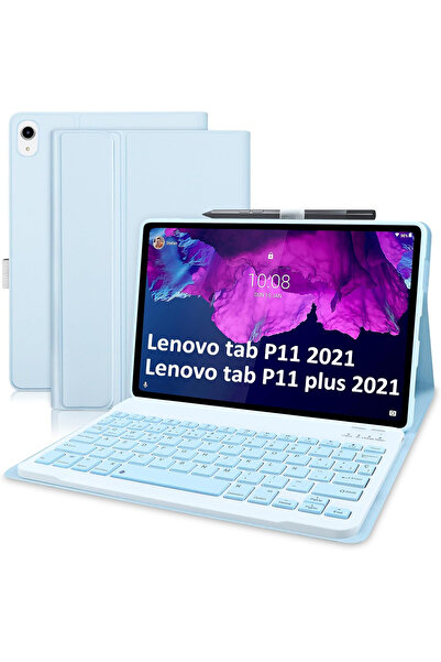 OEM Leather case for Lenovo Tab P11 2021 TB-J606 and Plus 2021 TB-J607 with 11" SlimShell keyboard