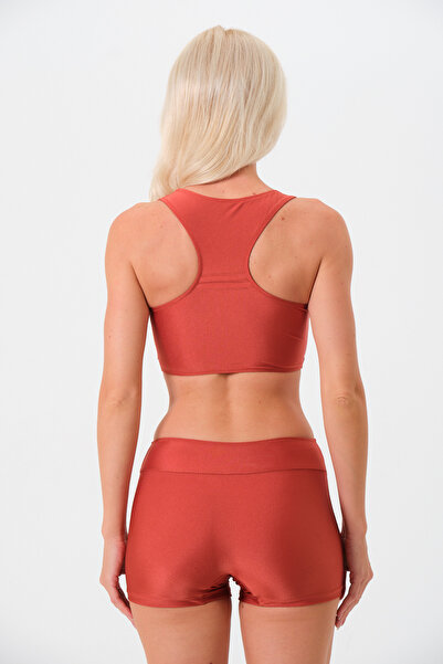 sandsunsea textile product Women's Halter Neck Swimsuit with Shorts Bikini Sea Pool Sports Woman Bikini Swimwear