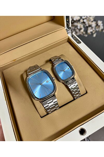 PW POLO WHITE Couple Wristwatches with Calendar 2 Pieces