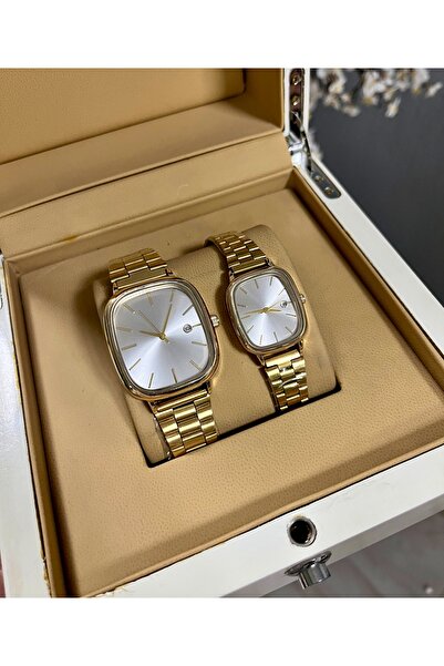 PW POLO WHITE Couple Wristwatches with Calendar 2 Pieces