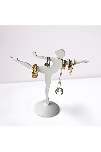 NBShop حامل مجوهرات بتصميم راقصة باليه مزخرفة، منظم للخواتم والأقراط والقلائد...