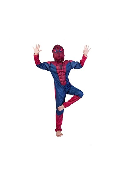 OEM Costum Spiderman musculos pentru copii, multicolor, vârste 4-5 ani