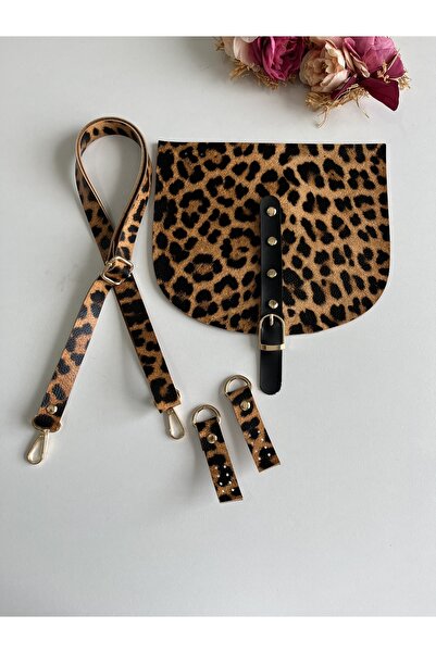 zg hobi aksesuar مجموعة غطاء وحزام ومشبك لحقائب التريكو - طقم حقائب تريكو