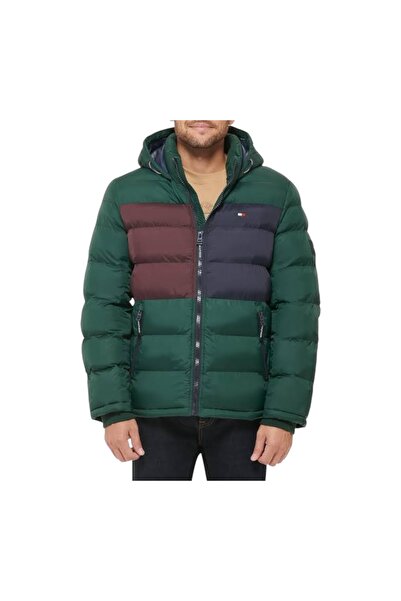 Tommy Hilfiger Erkek Şişme Kapüşonlu Puffer Mont
